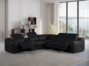 1116 - 6-Piece L-Shaped Sectional Sofa In With 3 Power Recliners & Power Headrests - R&R Furniture Gallery (Fountain Valley, CA)