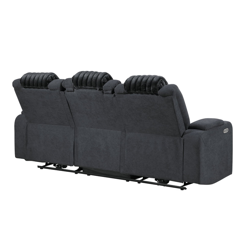 Duran - Power Reclining Sofa With Power Headrest - R&R Furniture Gallery (Fountain Valley, CA)