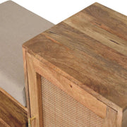 Larissa - 2 Slot Bench Unit - Beige - R&R Furniture Gallery (Fountain Valley, CA)