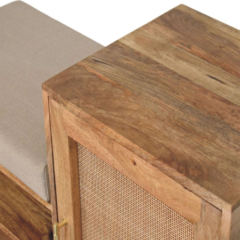 Larissa - 2 Slot Bench Unit - Beige - R&R Furniture Gallery (Fountain Valley, CA)