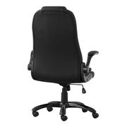 Office Chair, Adjustable Height, Swivel, Ergonomic, Armrests, Contemporary & Modern - Black - R&R Furniture Gallery (Fountain Valley, CA)