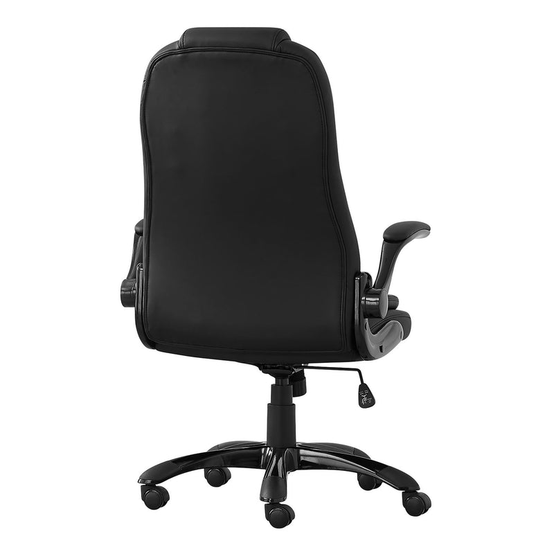 Office Chair, Adjustable Height, Swivel, Ergonomic, Armrests, Contemporary & Modern - Black - R&R Furniture Gallery (Fountain Valley, CA)