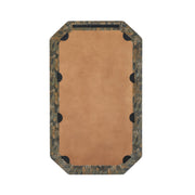 Charlene 35"x59" TOV Furniture Jewel Wall Mirror with watercolor print, featuring a stylish frame and reflective glass.