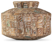 Meltland - Vase - Square - Natural / Black - R&R Furniture Gallery (Fountain Valley, CA)