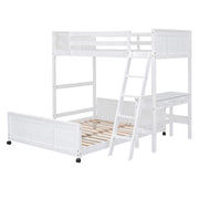 Full Over Full Bunk Bed With Desk - R&R Furniture Gallery (Fountain Valley, CA)