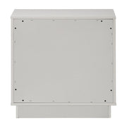 Esther - Nightstand - White / Silver - R&R Furniture Gallery (Fountain Valley, CA)