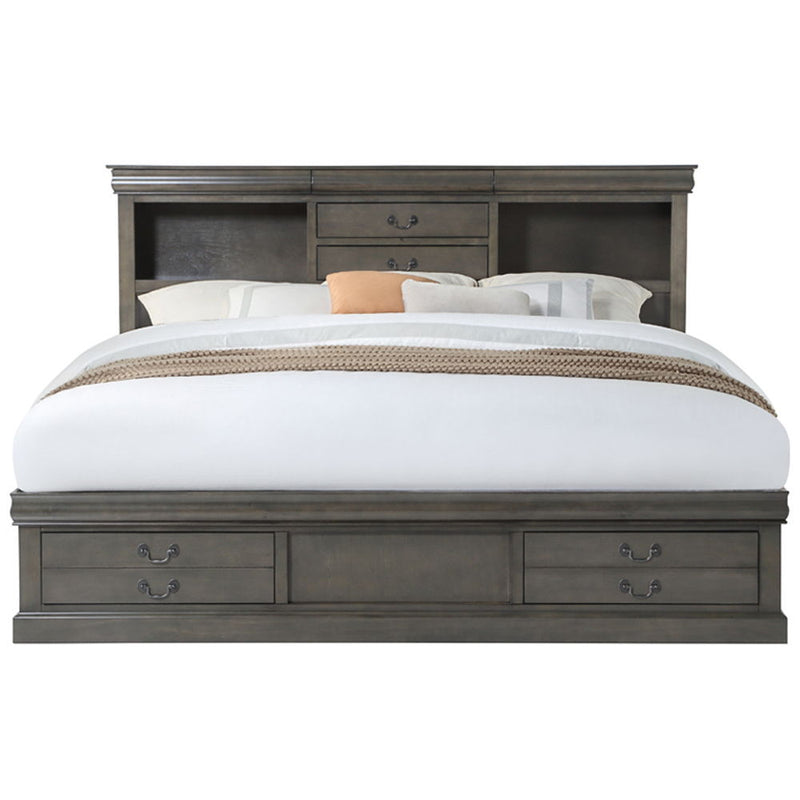 Louis Philippe III - Bed w/Storage - R&R Furniture Gallery (Fountain Valley, CA)