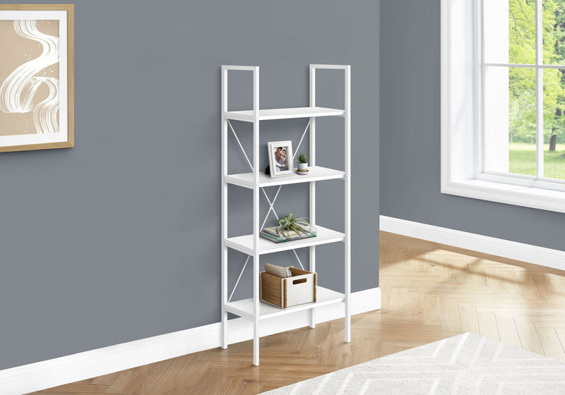 Bookshelf, Bookcase, 4 Tier, Office, Bedroom, Contemporary, Modern - R&R Furniture Gallery (Fountain Valley, CA)