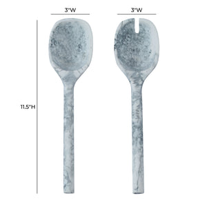 Mera - Resin Serving Spoons (Set of 2) - R&R Furniture Gallery (Fountain Valley, CA)