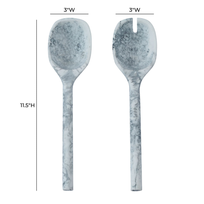 Mera - Resin Serving Spoons (Set of 2) - R&R Furniture Gallery (Fountain Valley, CA)