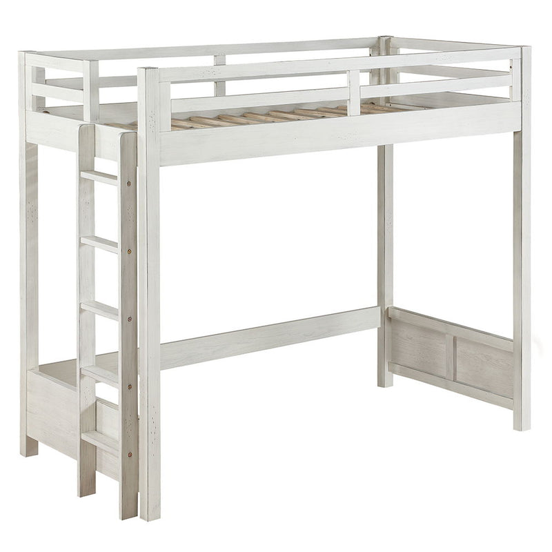 Celerina - Twin Loft Bed - Weathered White - R&R Furniture Gallery (Fountain Valley, CA)