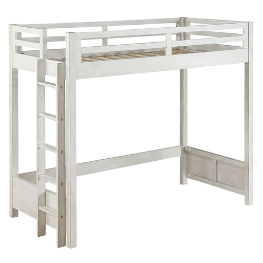 Celerina - Twin Loft Bed - Weathered White - R&R Furniture Gallery (Fountain Valley, CA)