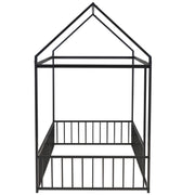 Metal Bed House Bed Frame With Fence - R&R Furniture Gallery (Fountain Valley, CA)