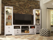 Willowton - Entertainment Center With Fireplace Option - R&R Furniture Gallery (Fountain Valley, CA)