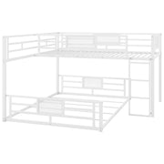 Dreamland L-shaped bunk bed with safety features, showing sturdy wood construction and space-saving design for kids' bedrooms.