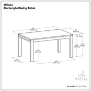 Wilson - Handcrafted Dining Table - R&R Furniture Gallery (Fountain Valley, CA)