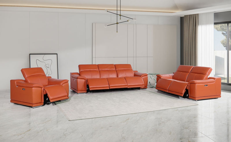 9762 - 6-Piece Modular Power Reclining Sofa, Loveseat And Chair Set With 6 Power Recliners In