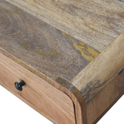 Curved Writing Desk - Oak - R&R Furniture Gallery (Fountain Valley, CA)