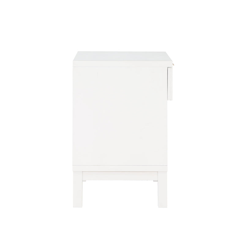 Blake - 1 Drawer Nightstand - White - R&R Furniture Gallery (Fountain Valley, CA)