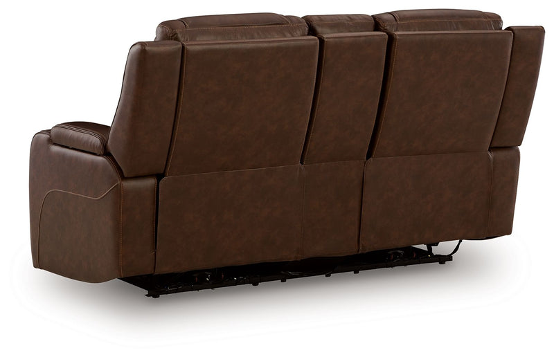 Knightington - Power Reclining Loveseat With Audio Seating - R&R Furniture Gallery (Fountain Valley, CA)