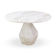 Esme - 48" Indoor / Outdoor Round Dining Table - White - R&R Furniture Gallery (Fountain Valley, CA)