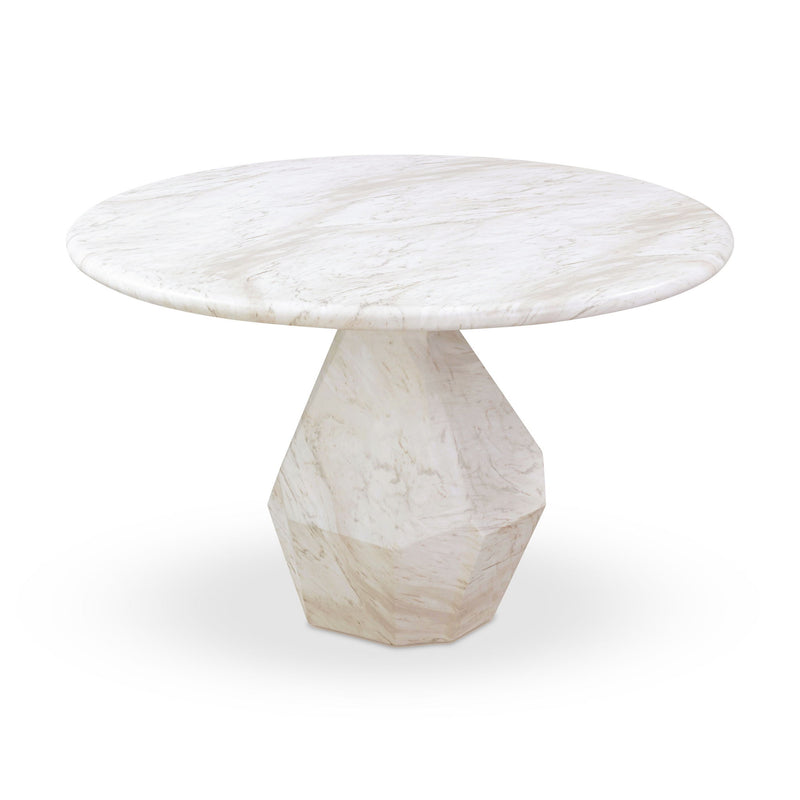 Esme - 48" Indoor / Outdoor Round Dining Table - White - R&R Furniture Gallery (Fountain Valley, CA)