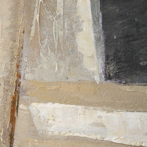 Hide & Seek - Abstract Art - Black / Brown / Gray / Orange / White / Woodtone