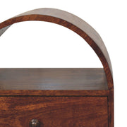 Dome Bedside Table - Brown - R&R Furniture Gallery (Fountain Valley, CA)