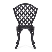 Bono Metal Bistro Set - Black - R&R Furniture Gallery (Fountain Valley, CA)
