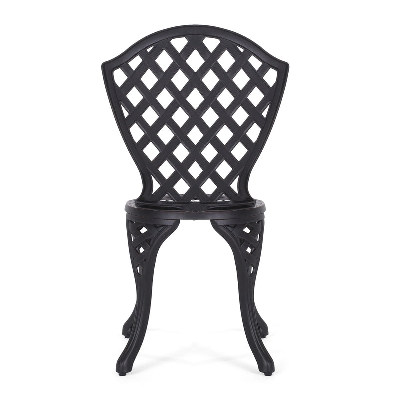 Bono Metal Bistro Set - Black - R&R Furniture Gallery (Fountain Valley, CA)