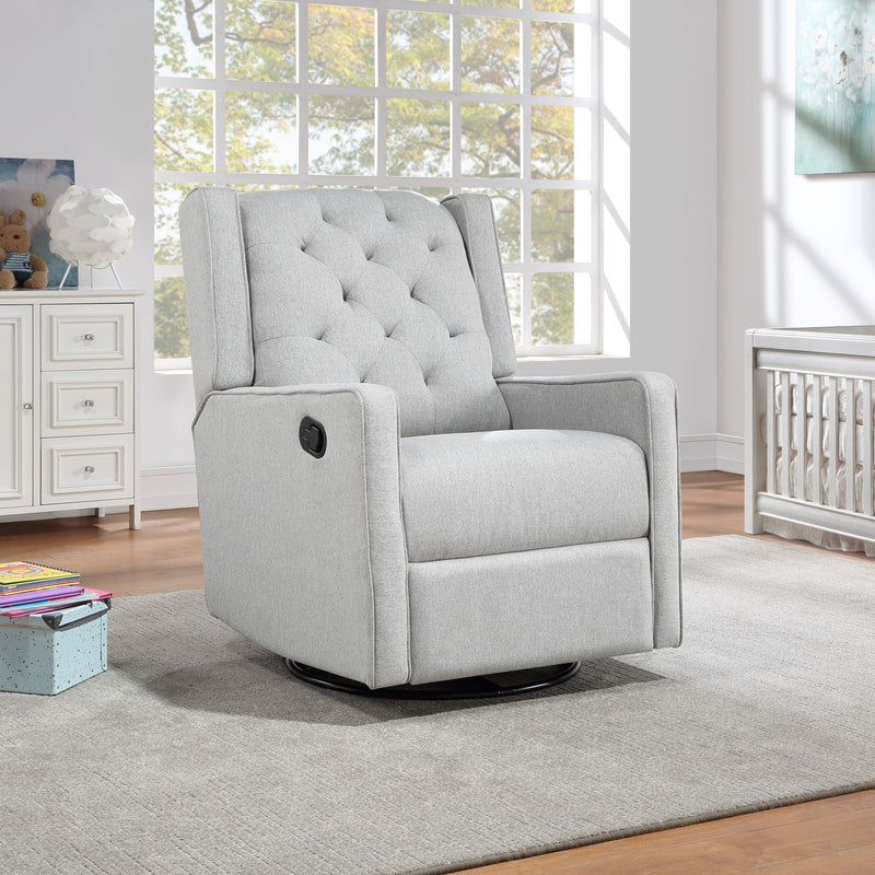 Milah - Gliding Swivel Recliner Tufted - R&R Furniture Gallery (Fountain Valley, CA)