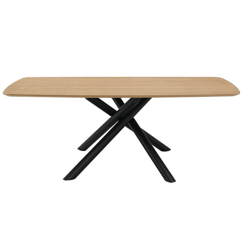 Lawton - Dining Table - Natural & Black - R&R Furniture Gallery (Fountain Valley, CA)