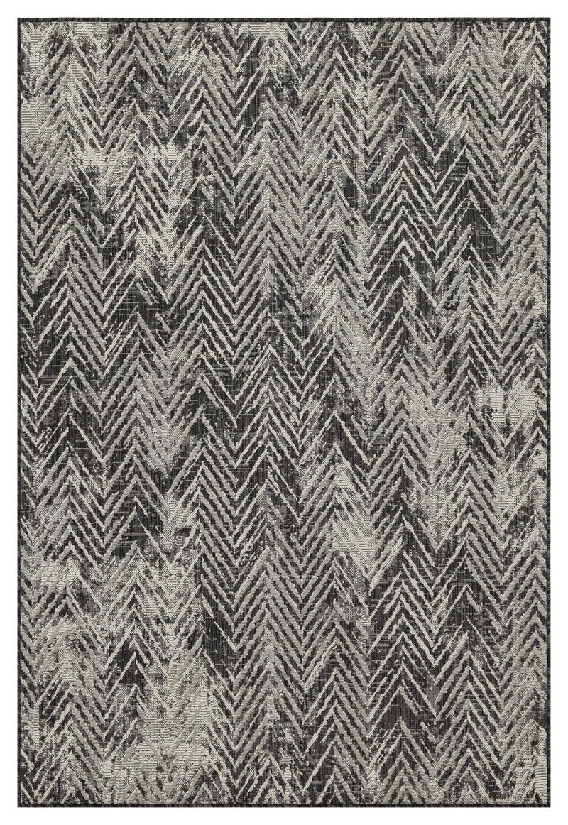 Sunshine - 5'3" X 7'3" Indoor & Outdoor Area Rug - Anthracite - R&R Furniture Gallery (Fountain Valley, CA)