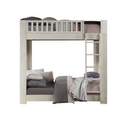 Cedro - Twin Over Twin Bunk Bed - Weathered White - R&R Furniture Gallery (Fountain Valley, CA)
