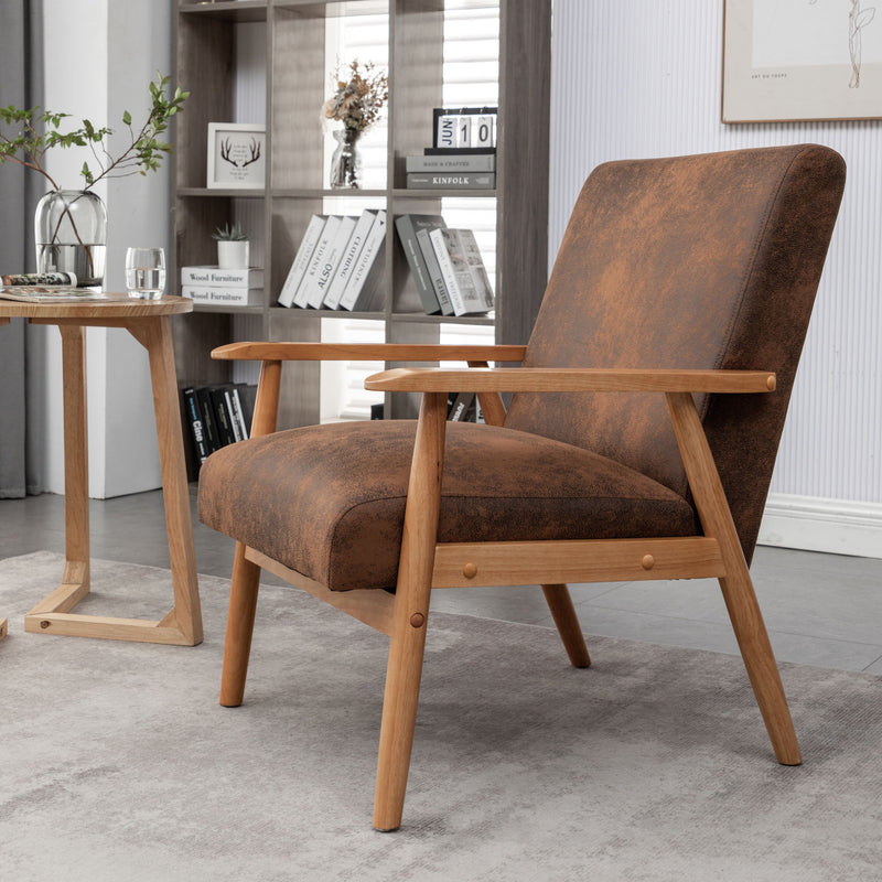 Wide Arm Chair - Light Brown - R&R Furniture Gallery (Fountain Valley, CA)
