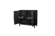 Ample Storage Bar Cabinet - Peppercorn - R&R Furniture Gallery (Fountain Valley, CA)