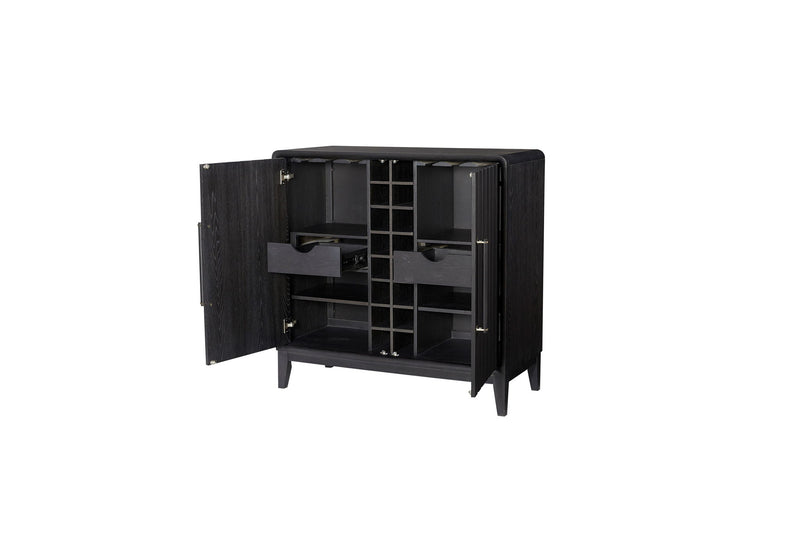 Ample Storage Bar Cabinet - Peppercorn - R&R Furniture Gallery (Fountain Valley, CA)