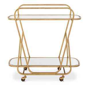 Swain - Brass Serving Cart