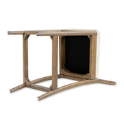 Leon - Arched Back & Upholstered Counter Stool (Set of 2) - Ivory White - R&R Furniture Gallery (Fountain Valley, CA)