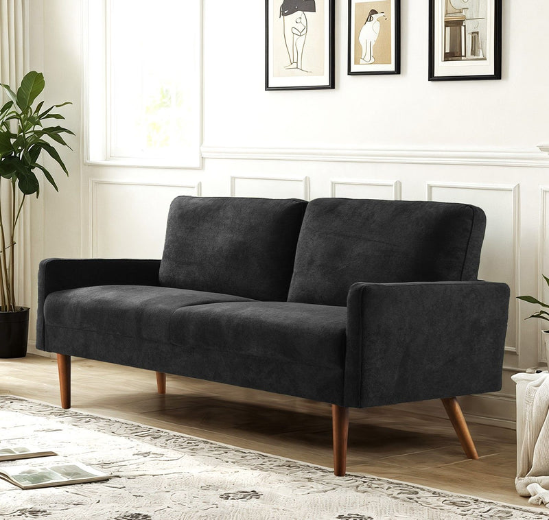 Sofa, European Style With Sleek Design, Modern & Vintage Flair, Upholstered 3 Seater Couch - R&R Furniture Gallery (Fountain Valley, CA)