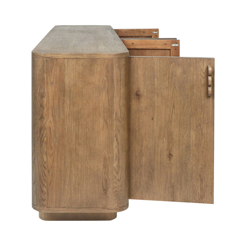 Tacoma - 4 Door Sideboard - Tawny Brown - R&R Furniture Gallery (Fountain Valley, CA)