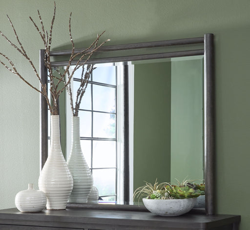 Modus Rockport Wall or Dresser Mirror in Yin, standalone mirror with sleek frame, ideal for bedroom or dressing area.