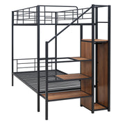 Bunk Bed With Lateral Storage Ladder And Wardrobe - R&R Furniture Gallery (Fountain Valley, CA)