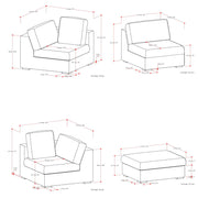 Jasmine - Handcrafted Sofa And Ottoman - R&R Furniture Gallery (Fountain Valley, CA)