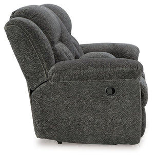 Frohn - Dbl Reclining Loveseat With Console - R&R Furniture Gallery (Fountain Valley, CA)