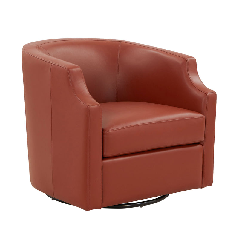 Emmett - Swivel Glider Barrel Chair With Clip Arm Design - R&R Furniture Gallery (Fountain Valley, CA)