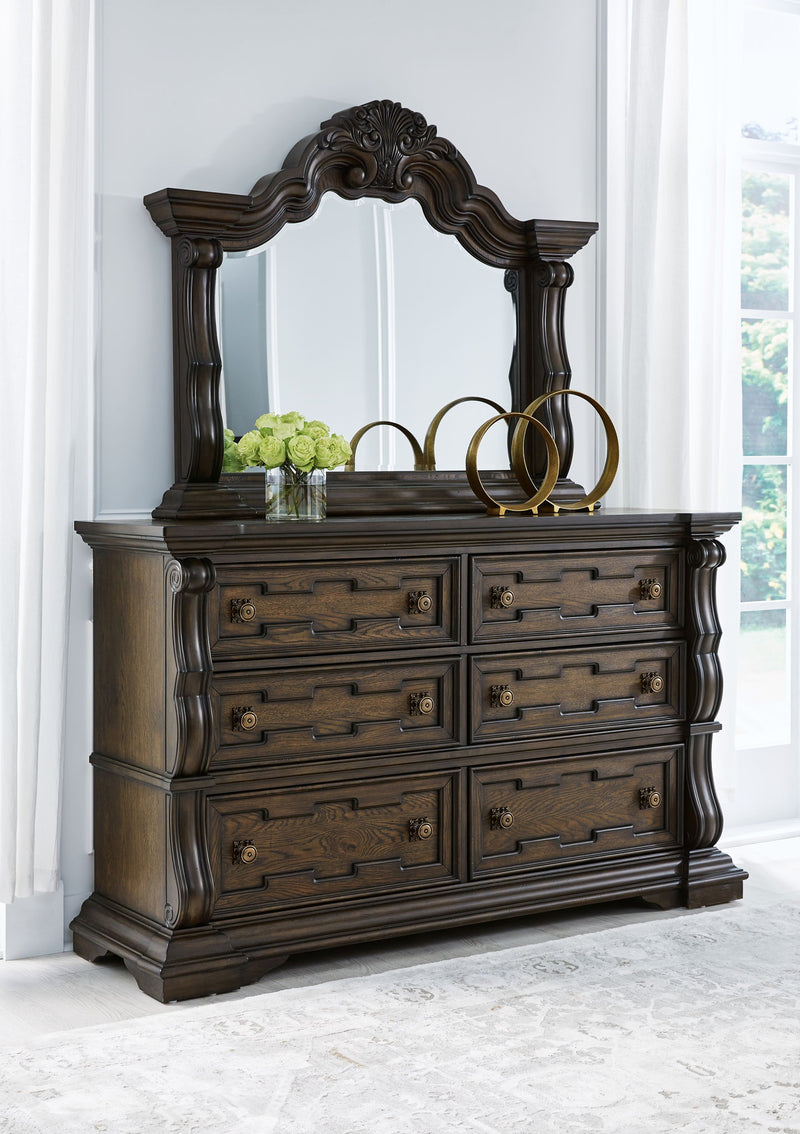 Maylee - Dresser And Mirror - Dark Brown - R&R Furniture Gallery (Fountain Valley, CA)