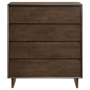 Hemlock - 4 Drawer Chest Of Drawers - Dark Brown