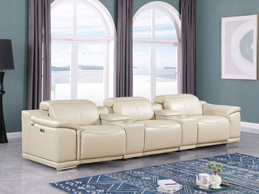 9762 - 5-Piece Modular Power Reclining Sofa And Loveseat Set With 3 Power Recliners In - R&R Furniture Gallery (Fountain Valley, CA)