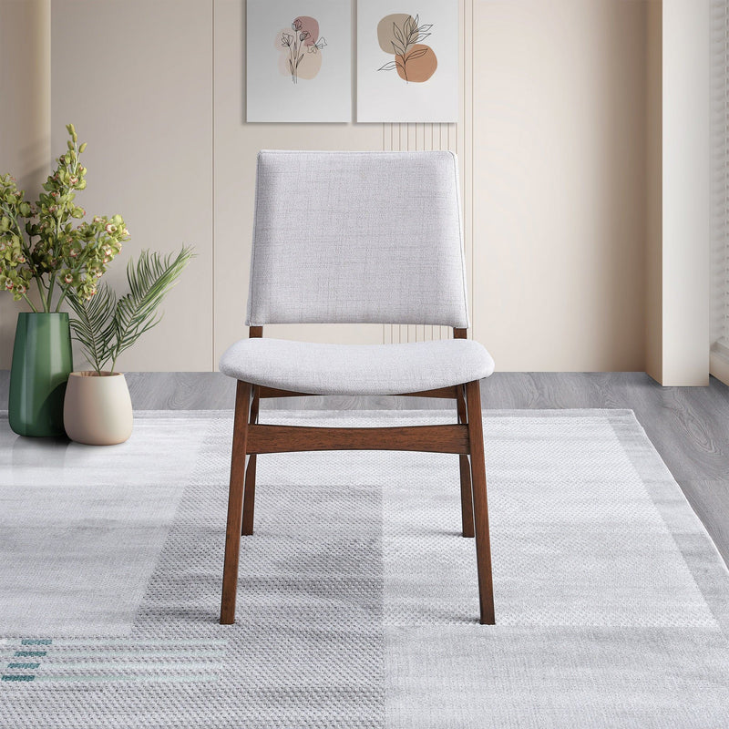 Gusto - Dining Chair (Set of 2) - Brown / Light Gray - R&R Furniture Gallery (Fountain Valley, CA)